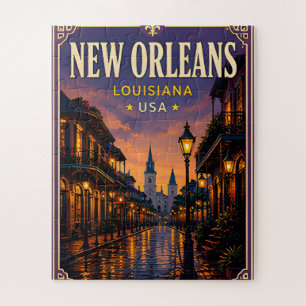 🎷 New Orleans Louisiana French Quarter  Jigsaw Puzzle