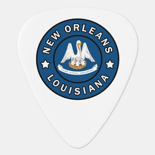 New Orleans Louisiana Guitar Pick (Front)