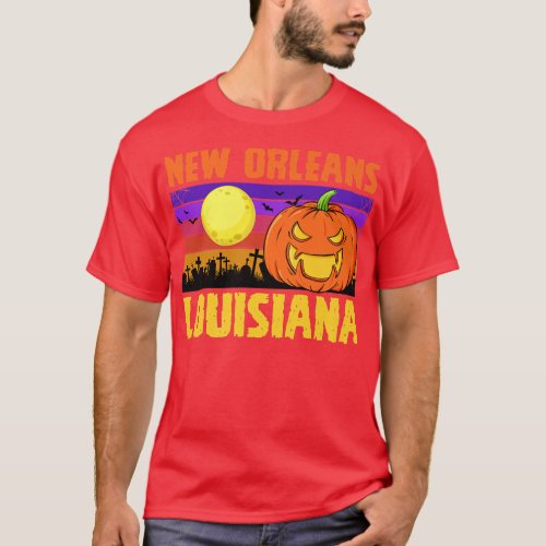 New Orleans Louisiana Happy Halloween Party Local  T_Shirt