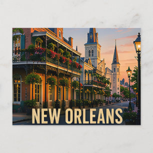 New Orleans Louisiana Historic Travel Gift Postcard