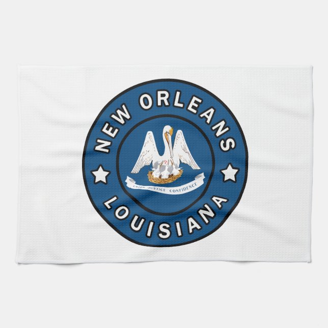 New Orleans Louisiana Kitchen Towel (Horizontal)