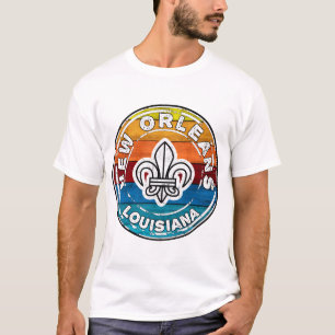 New Orleans Louisiana Mardi Gras Fleur De Lis � Sp T-Shirt