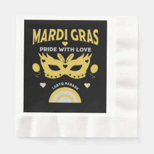 New Orleans Louisiana mardi gras street carnival Napkins