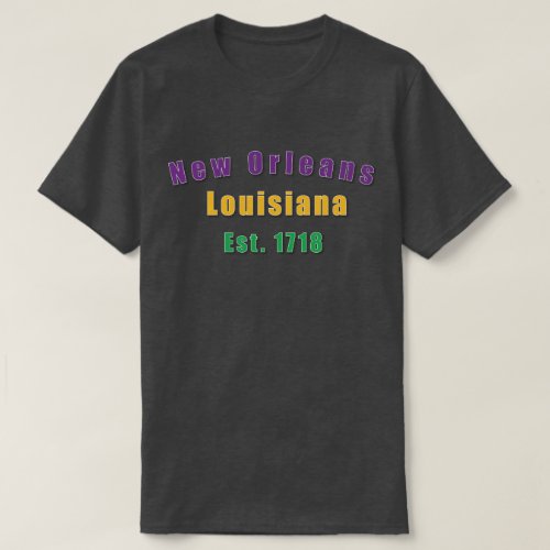 New Orleans Louisiana Mardi Gras Theme t_shirt