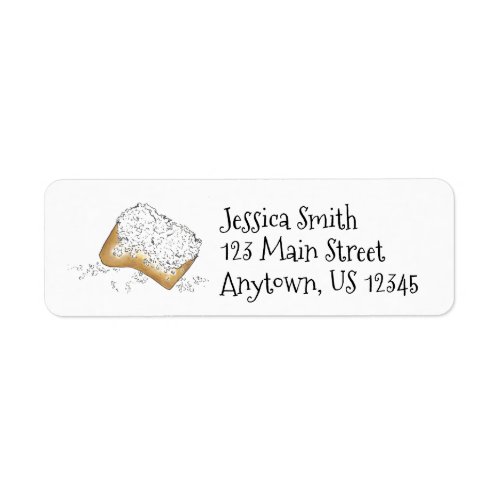 New Orleans Louisiana NOLA Beignet Donut Pastry Label