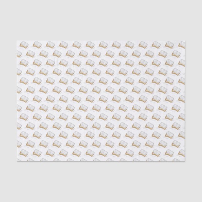 New Orleans Louisiana NOLA Sugary Beignet Pastry Tissue Paper (Front)
