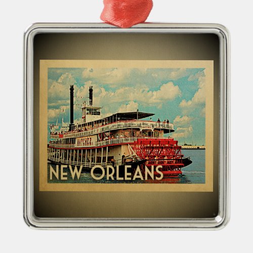 New Orleans Louisiana Ornament Vintage Travel