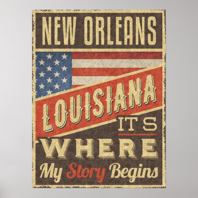 New Orleans Louisiana Poster (Front)