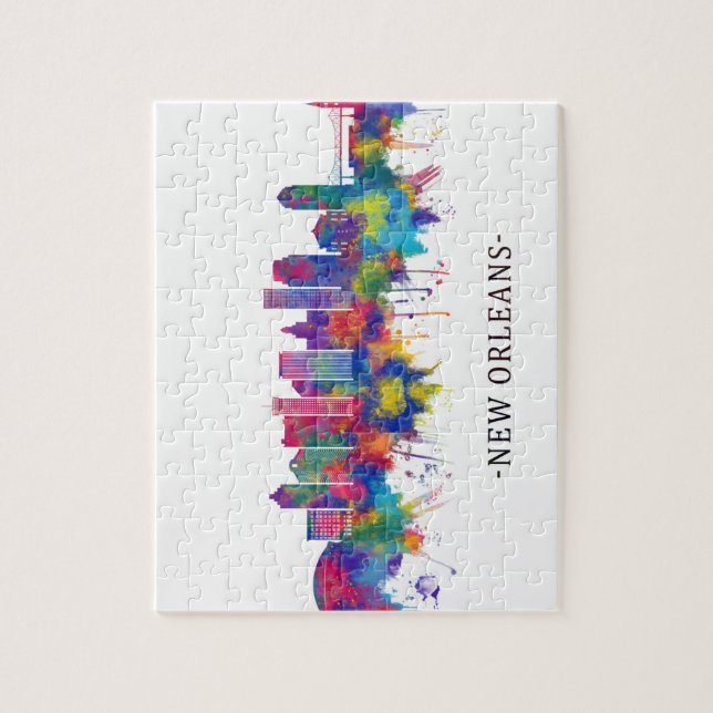 New Orleans Louisiana Skyline Jigsaw Puzzle (Vertical)
