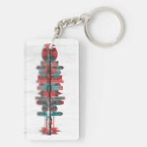 Zazzle Flag of New Orleans, Louisiana Keychain, Adult Unisex, Size: 2, White/Red/Midnight Blue