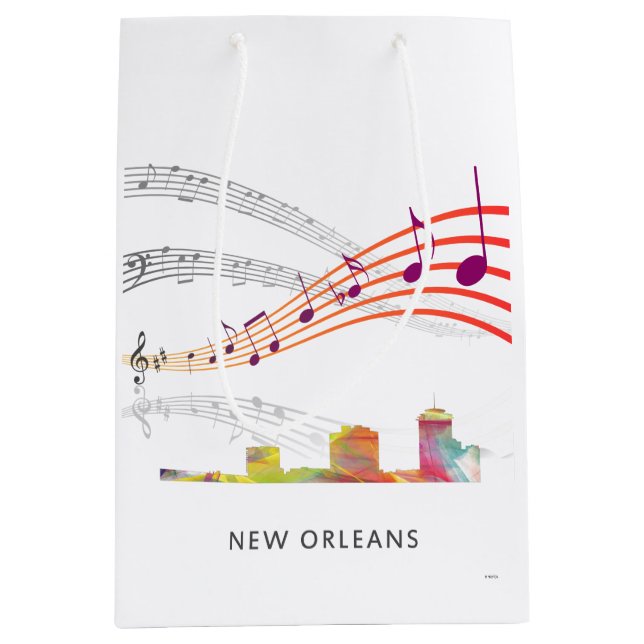 NEW ORLEANS, LOUISIANA SKYLINE WB1 - MEDIUM GIFT BAG (Front)