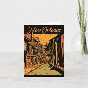 New Orleans Louisiana Souvenir Bourbon Street Card