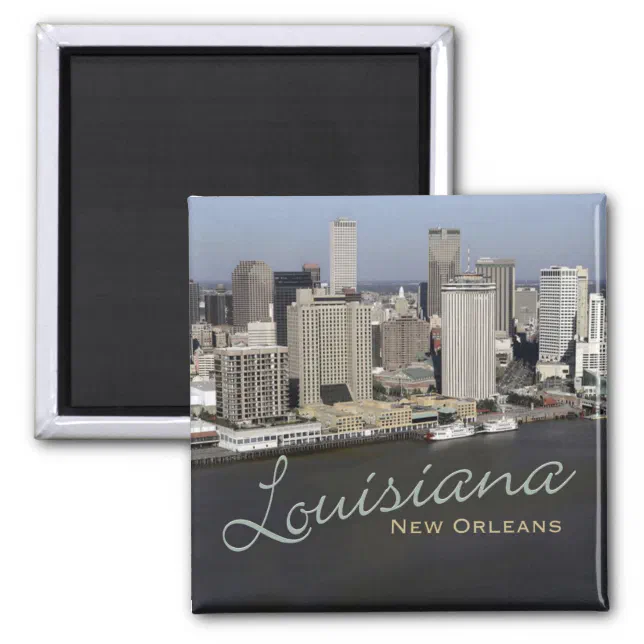 Louisiana Festive Multicolor Letters Fridge Souvenir Magnet