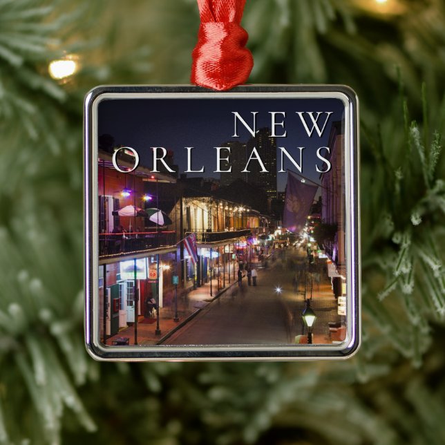 New Orleans, Louisiana | The French Quarter Metal Ornament (Tree)