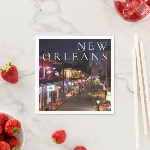 New Orleans Louisiana  The French Quarter Napkins