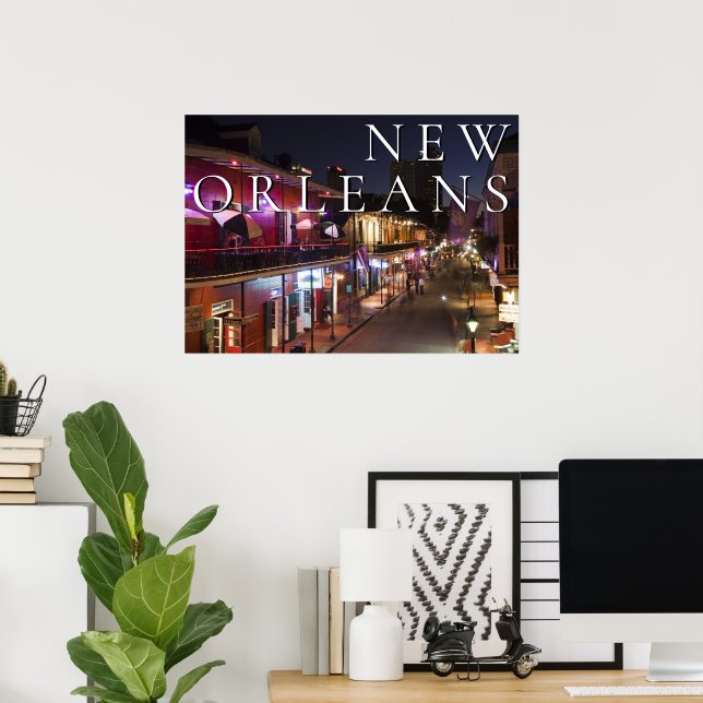 New Orleans, Louisiana | The French Quarter Poster (Home Office)