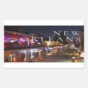 New Orleans, Louisiana   The French Quarter Rectangular Sticker