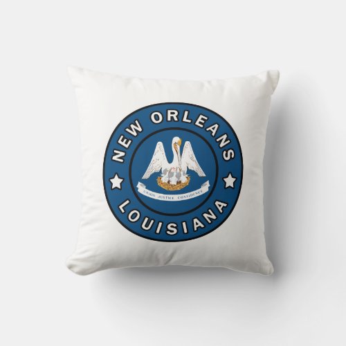 New Orleans Louisiana Throw Pillow