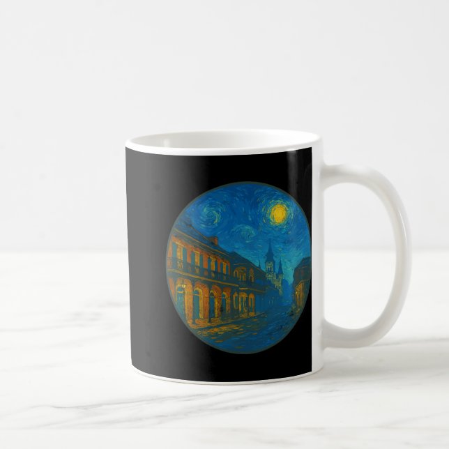 New Orleans Louisiana - Van Gogh Starry Night Styl Coffee Mug (Right)