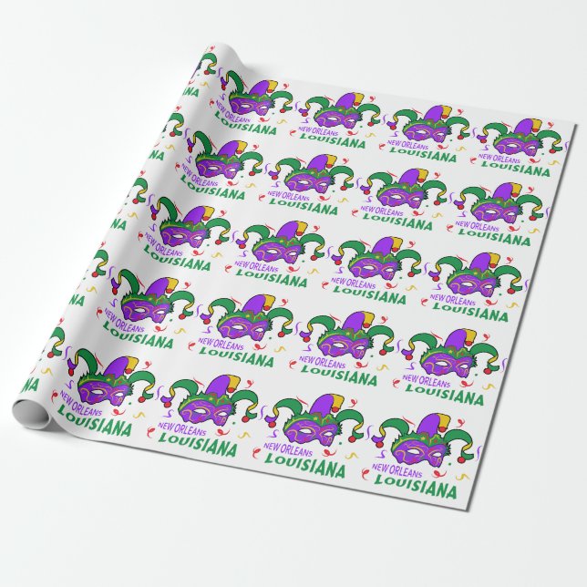 New Orleans Louisiana Wrapping Paper (Unrolled)