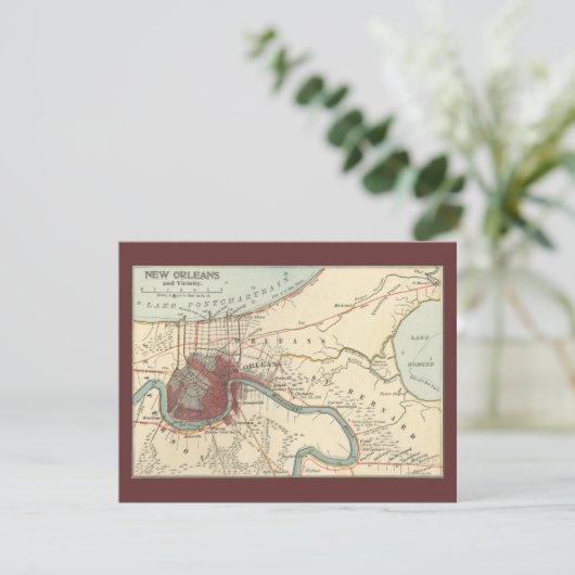 New Orleans Map 1900 (Standing Front)