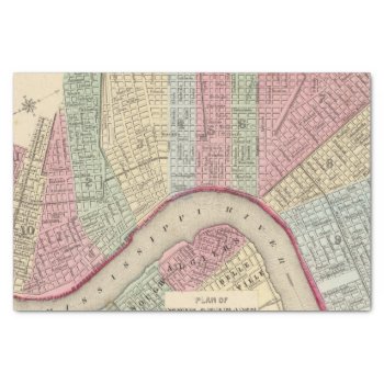 New Orleans Map By Mitchell Tissue Paper by davidrumsey at Zazzle