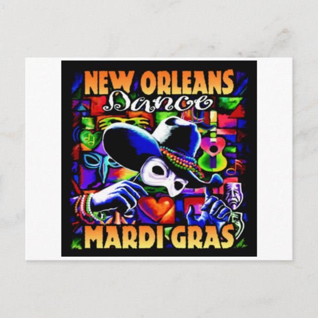New Orleans Mardi Gras #010 Postcard (Front)