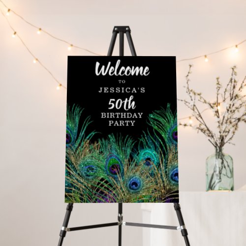 New Orleans Mardi Gras Birthday Party Welcome Sign