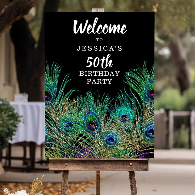 New Orleans Mardi Gras Birthday Party Welcome Sign (Creator Uploaded)