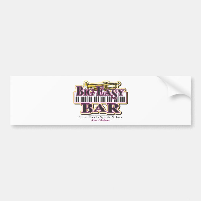 New Orleans Mardi Gras Bumper Sticker (Front)