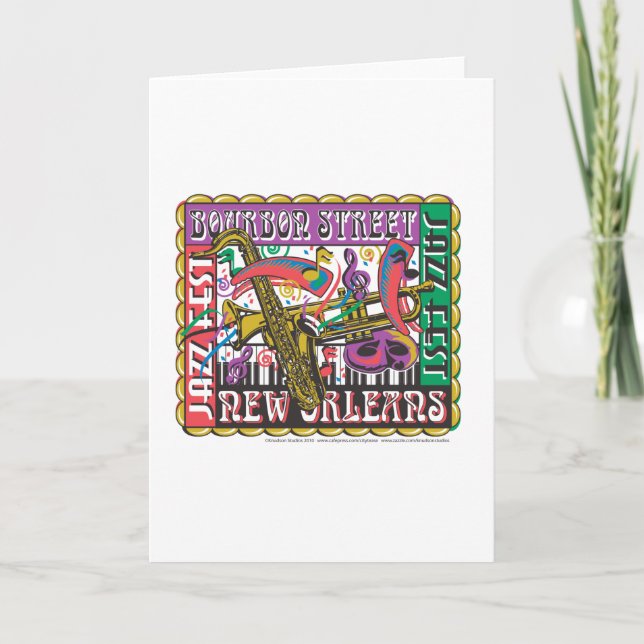 New Orleans Mardi Gras Card (Front)