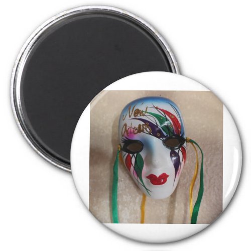 New Orleans Mardi Gras Mask Magnet