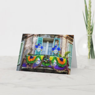 New Orleans Mardi Gras Masks Card