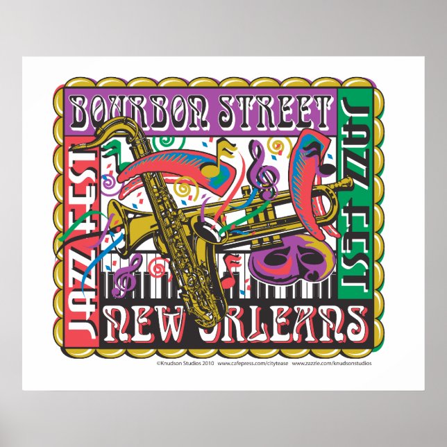 New Orleans Mardi Gras Poster (Front)