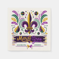 New Orleans Mardi Gras purple yellow green