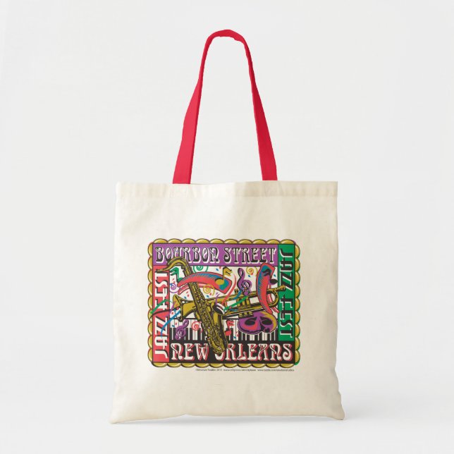 New Orleans Mardi Gras Tote Bag (Front)