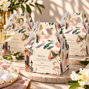 New Orleans Mardi Gras Watercolor Celebration Favor Boxes