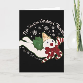 New Orleans Mr Bingle Christmas Tradition Snowmen Card