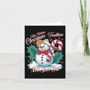 New Orleans Mr Bingle Christmas Tradition Snowmen Card