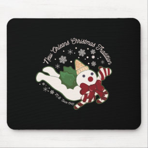 New Orleans Mr Bingle Christmas Tradition Snowmen  Mouse Pad