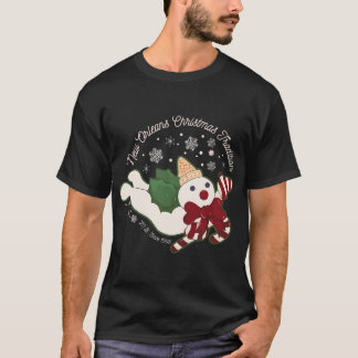 New Orleans Mr Bingle Christmas Tradition Snowmen T-Shirt