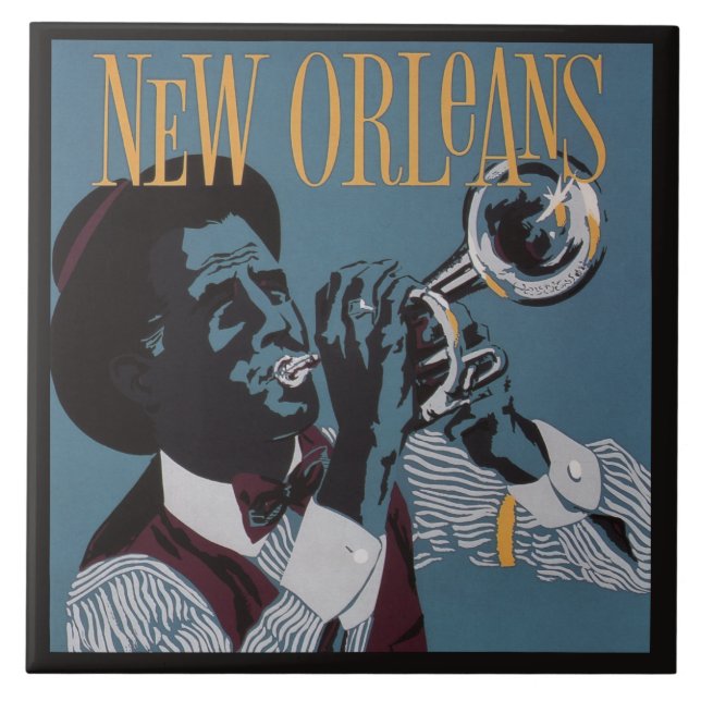 New Orleans Music ceramic tiles (Front)