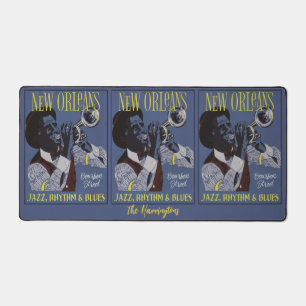 New Orleans Music custom name Desk Mat