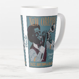 New Orleans Music custom name Latte Mug