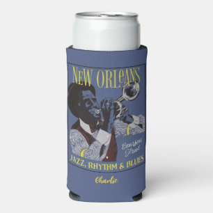 New Orleans Music custom name Seltzer Can Cooler