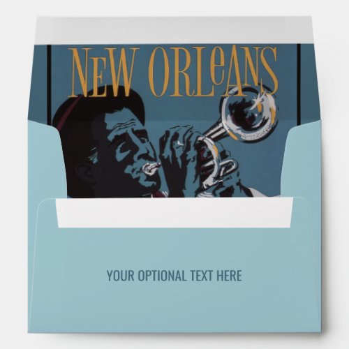 New Orleans Music custom text Envelope