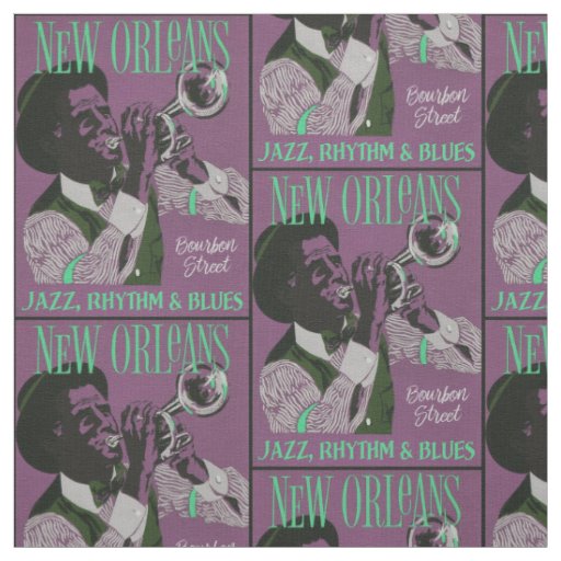 New Orleans Music fabric