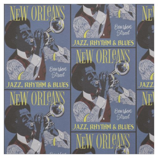 New Orleans Music fabric
