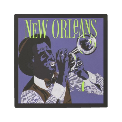 New Orleans Music metal wall art