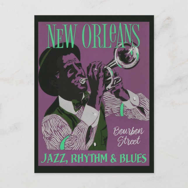 New Orleans Music postcard (Front)